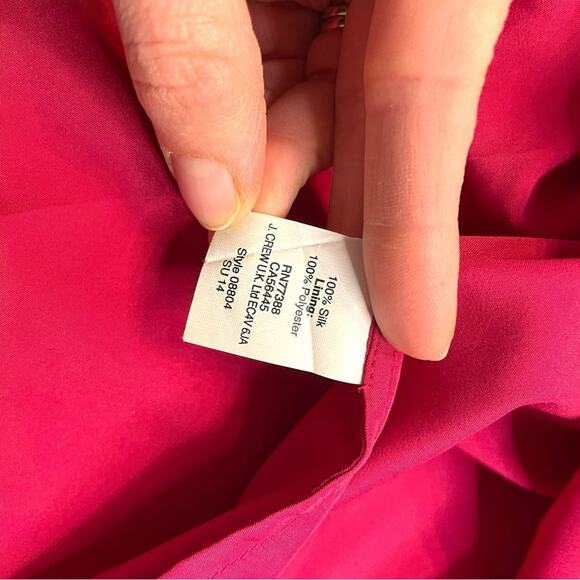 J. Crew Heidi Raspberry Cocktail Dress - 14 Tall - Picture 9 of 15